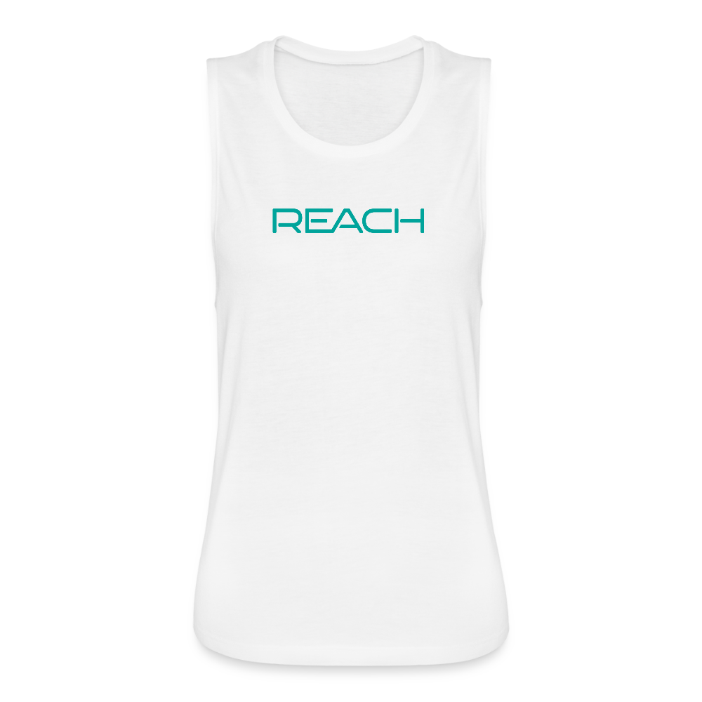 REACH Women's Flowy Muscle Tank - white