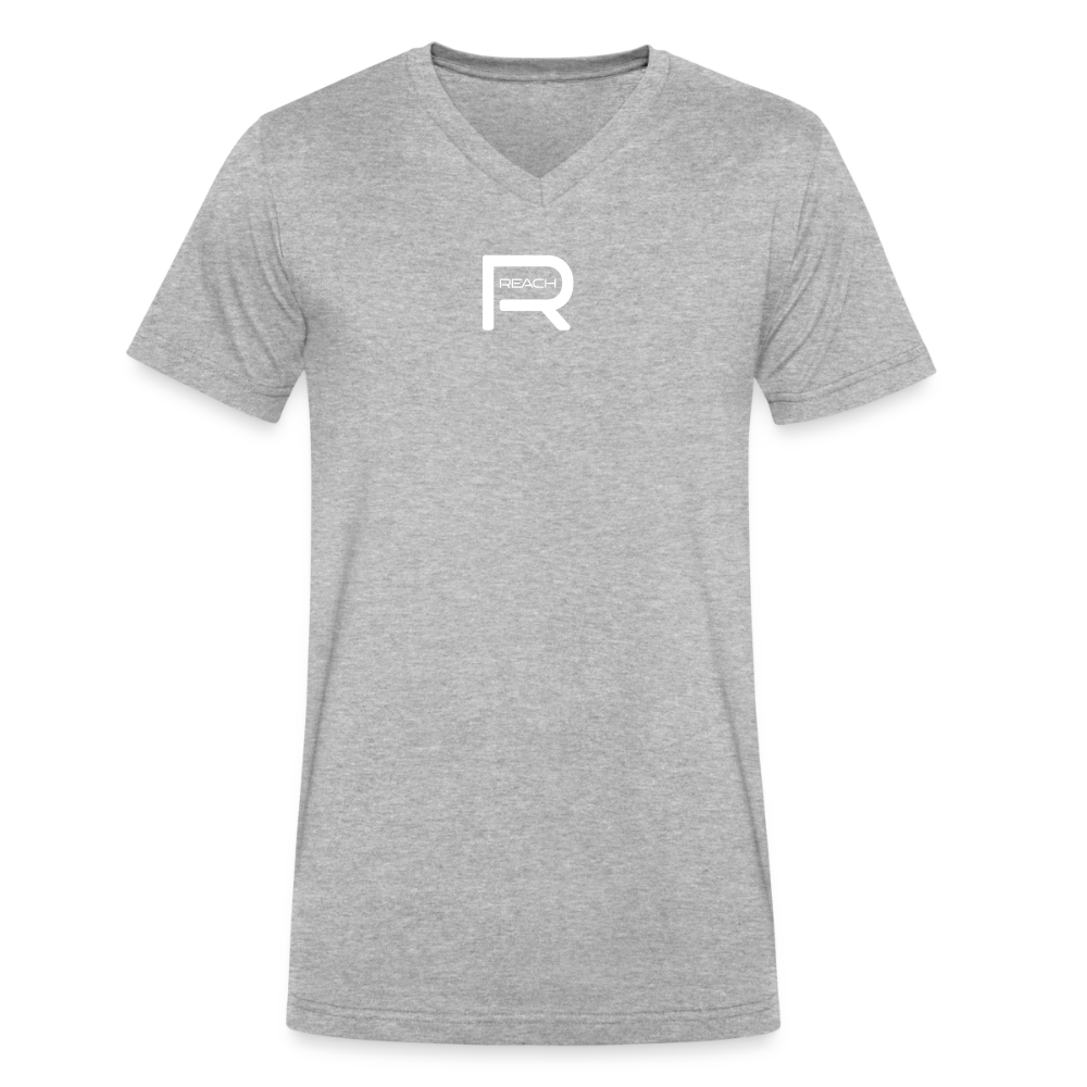 REACH Men's Fitted V-Neck Tee - heather gray