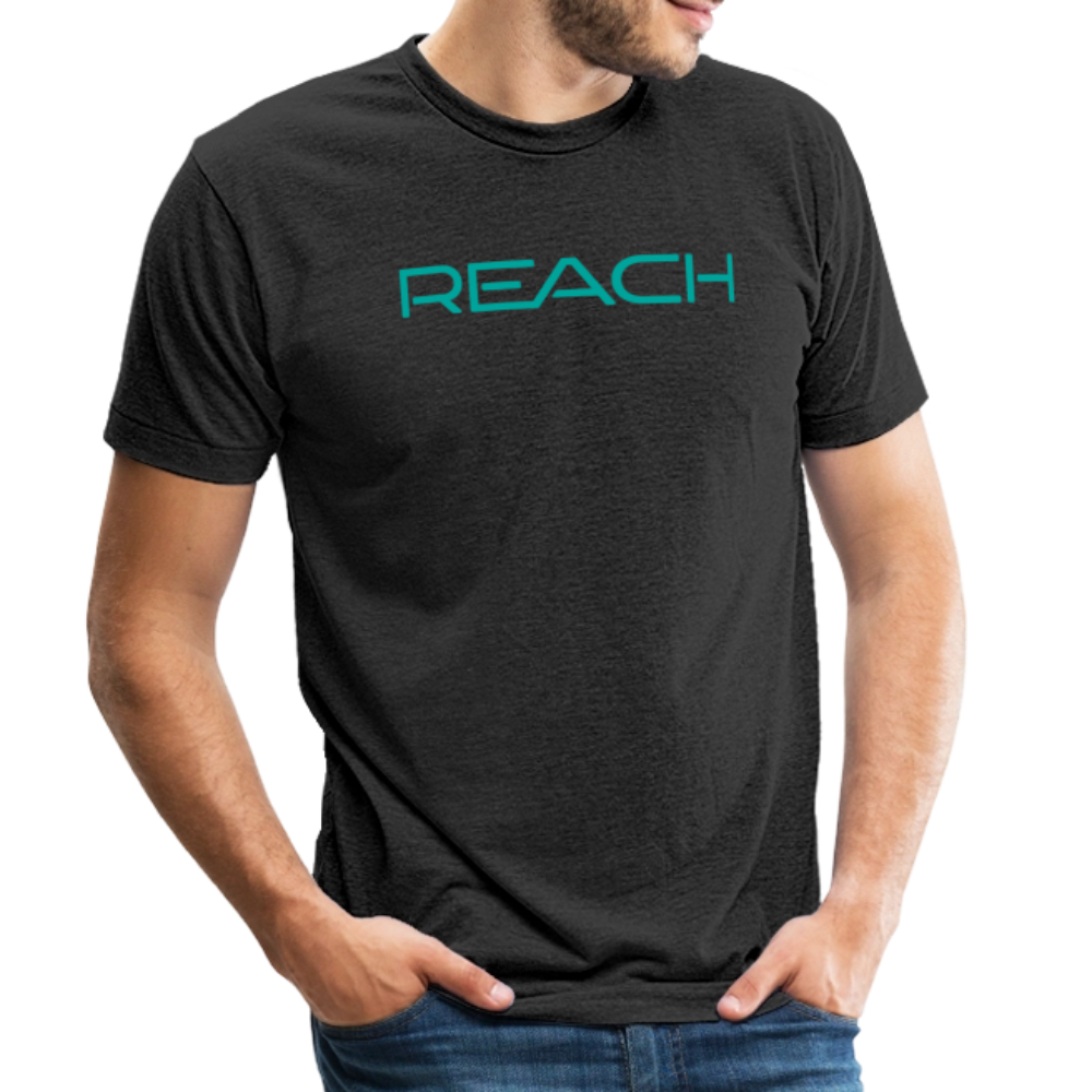 REACH Unisex Tri-Blend Crew Tee - heather black