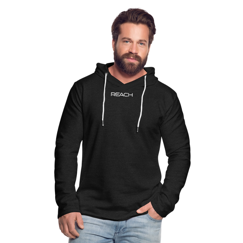 REACH Unisex Lightweight Terry Hoodie - charcoal grey