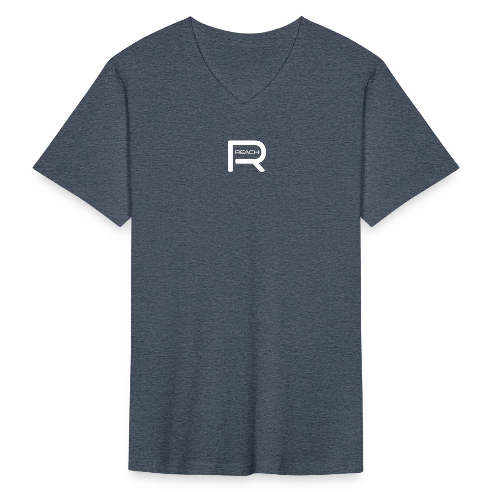 REACH Men's Fitted V-Neck Tee - heather navy