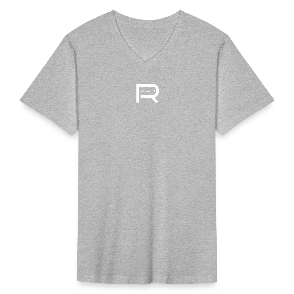 REACH Men's Fitted V-Neck Tee - heather gray