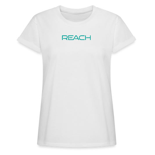 REACH Women's Rolled Cuffs Sleeve Tee - white