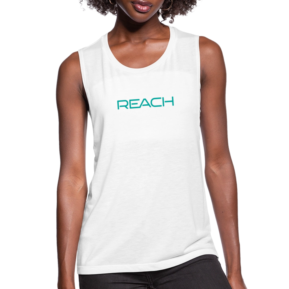 REACH Women's Flowy Muscle Tank - white