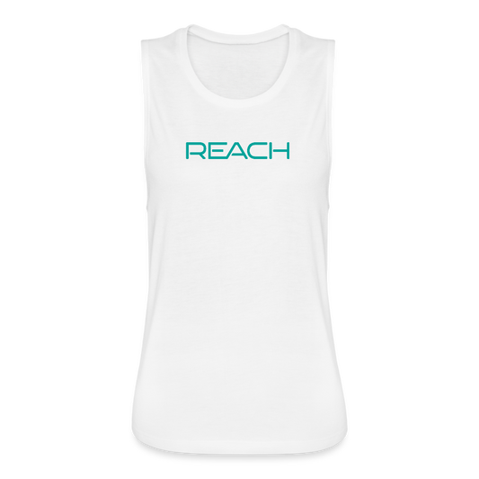 REACH Women's Flowy Muscle Tank - white