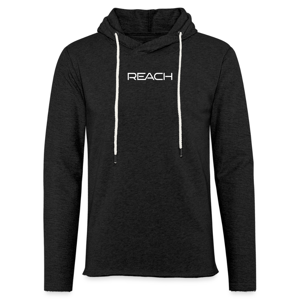 REACH Unisex Lightweight Terry Hoodie - charcoal grey
