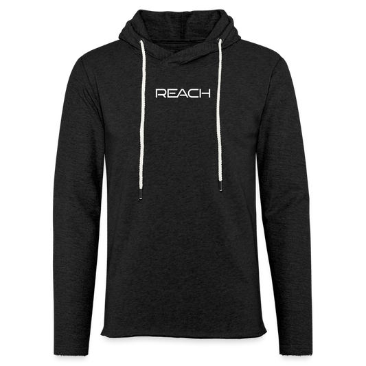 REACH Unisex Lightweight Terry Hoodie - charcoal grey