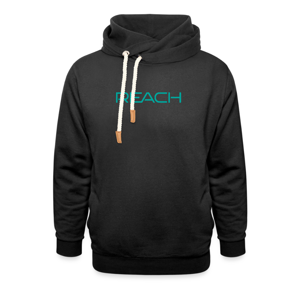 REACH Unisex Shawl Collar Hoodie - black