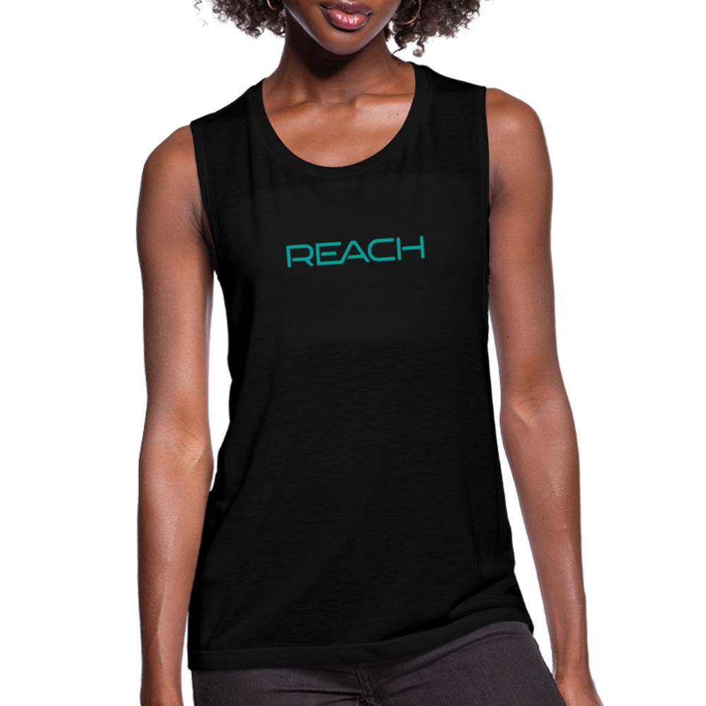 REACH Women's Flowy Muscle Tank - black