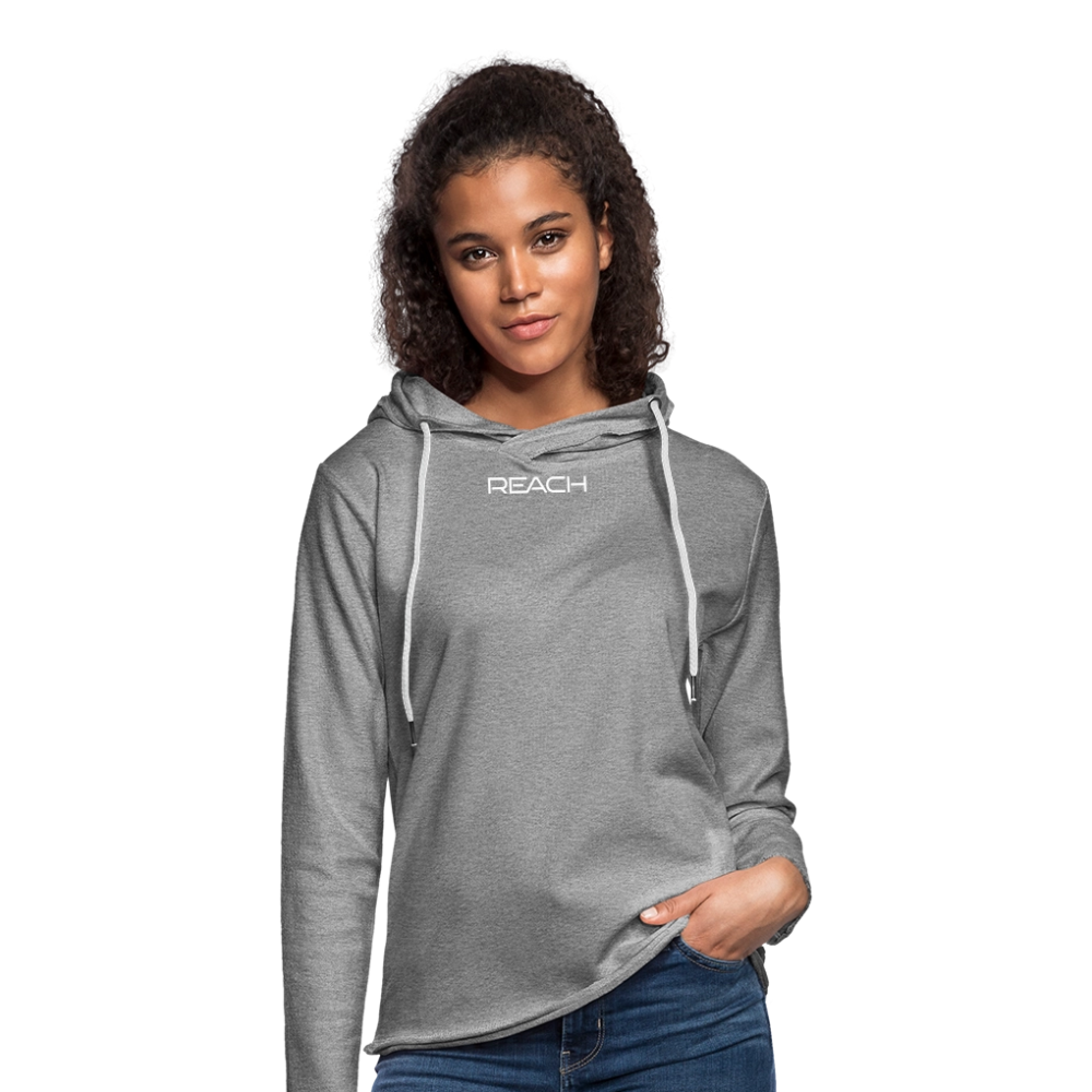 REACH Unisex Lightweight Terry Hoodie - heather gray