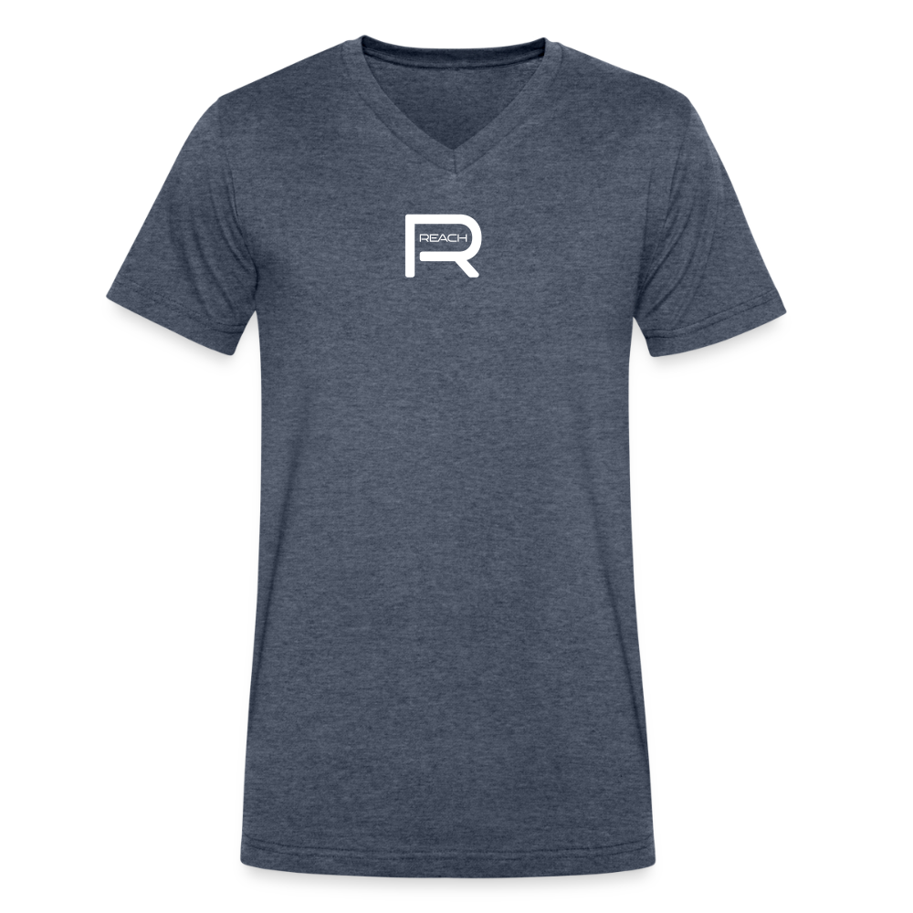 REACH Men's Fitted V-Neck Tee - heather navy