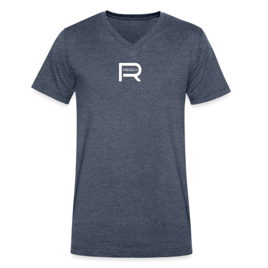 REACH Men's Fitted V-Neck Tee - heather navy