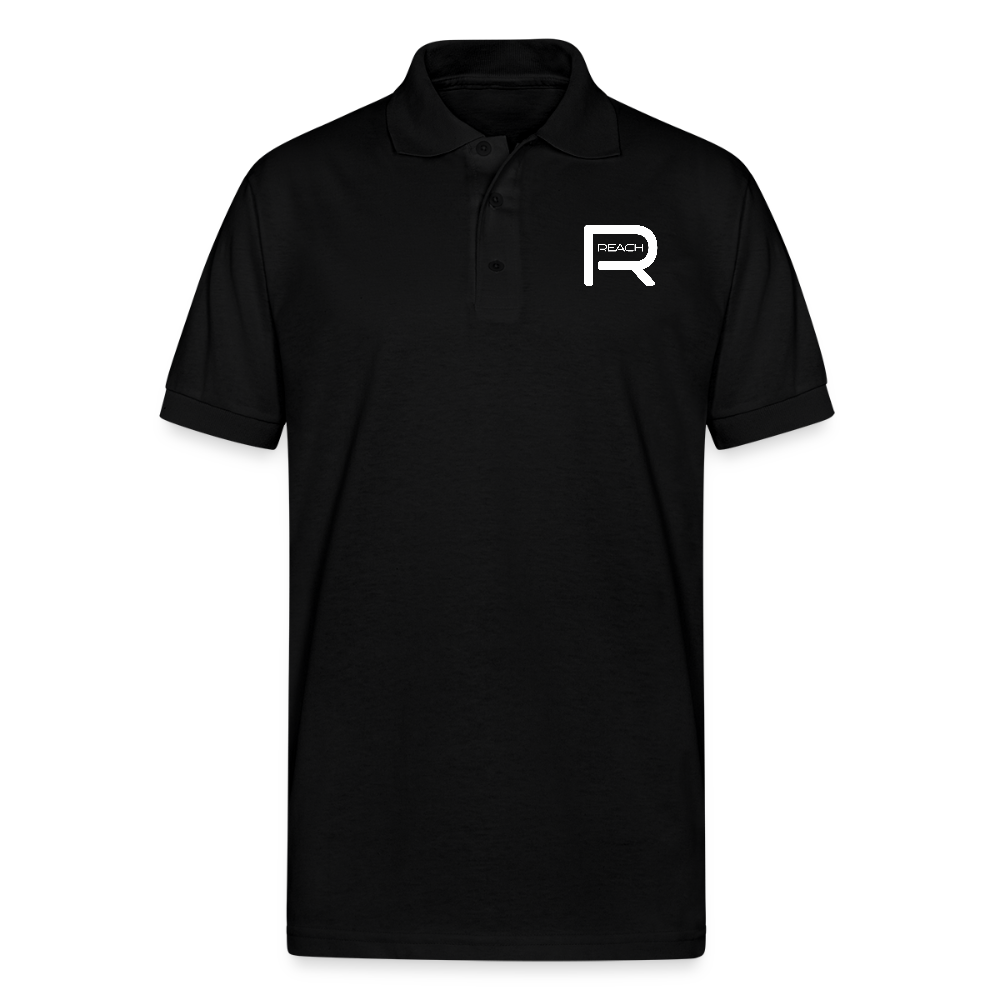 REACH Unisex Jersey Polo Shirt - black