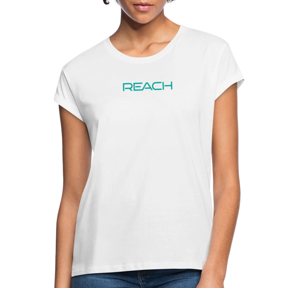 REACH Women's Rolled Cuffs Sleeve Tee - white