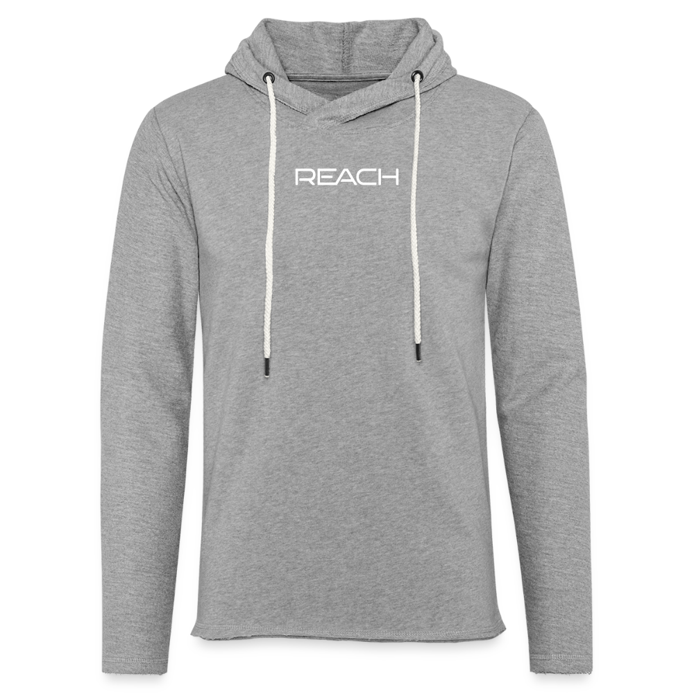 REACH Unisex Lightweight Terry Hoodie - heather gray