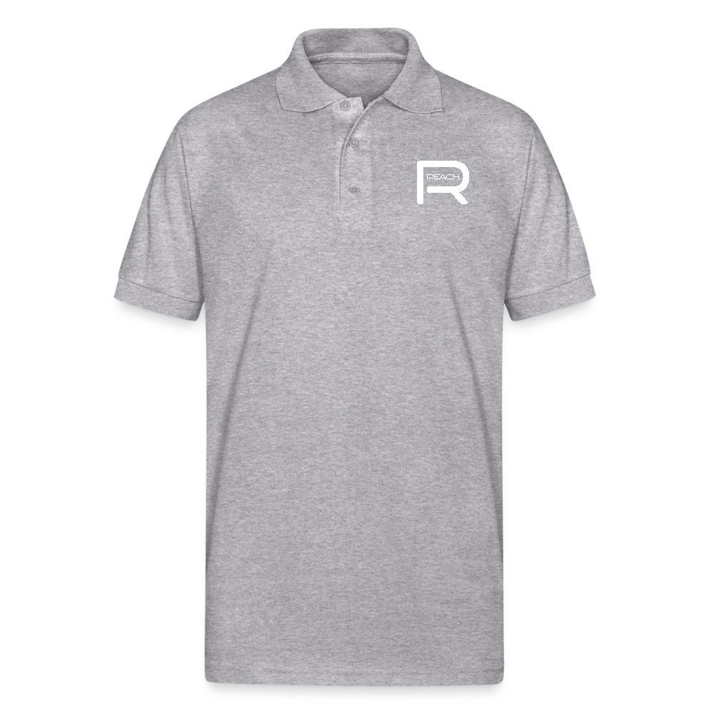 REACH Unisex Jersey Polo Shirt - heather gray