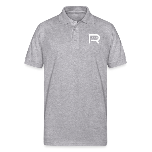 REACH Unisex Jersey Polo Shirt - heather gray